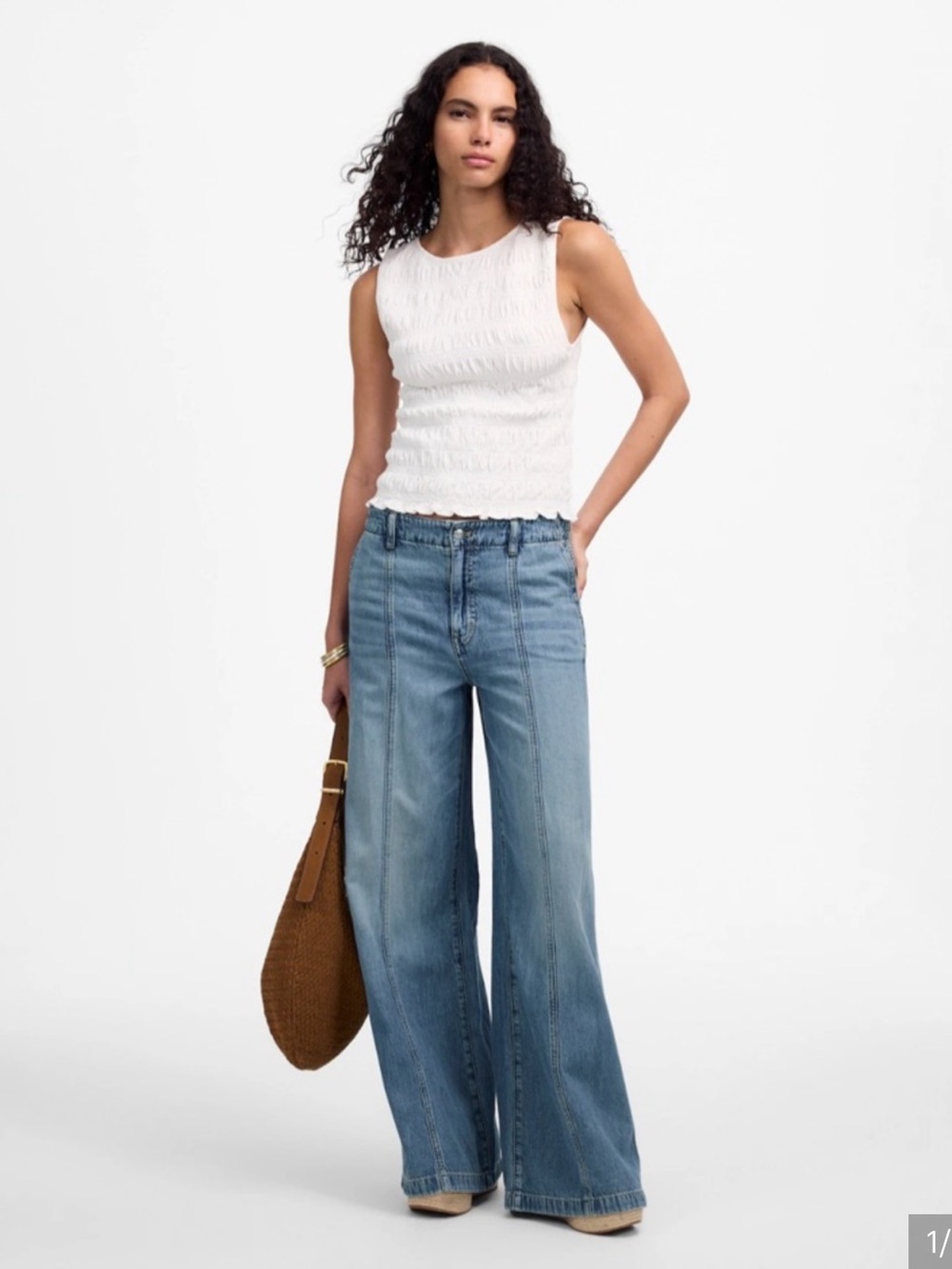 Madewell Wide Sweep Trouser Size 28